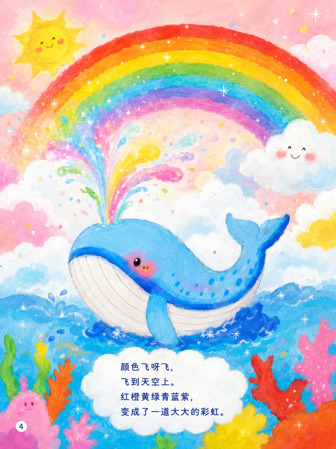 《彩虹鲸鱼的云朵旅行》第4页